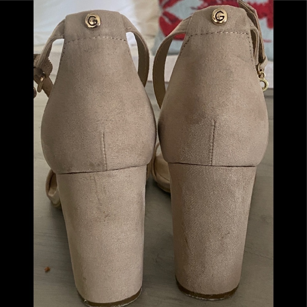 G by Guess Shantel 5 Natural Suede Sandal​​​​​​​​​​​ - Picture 9 of 11